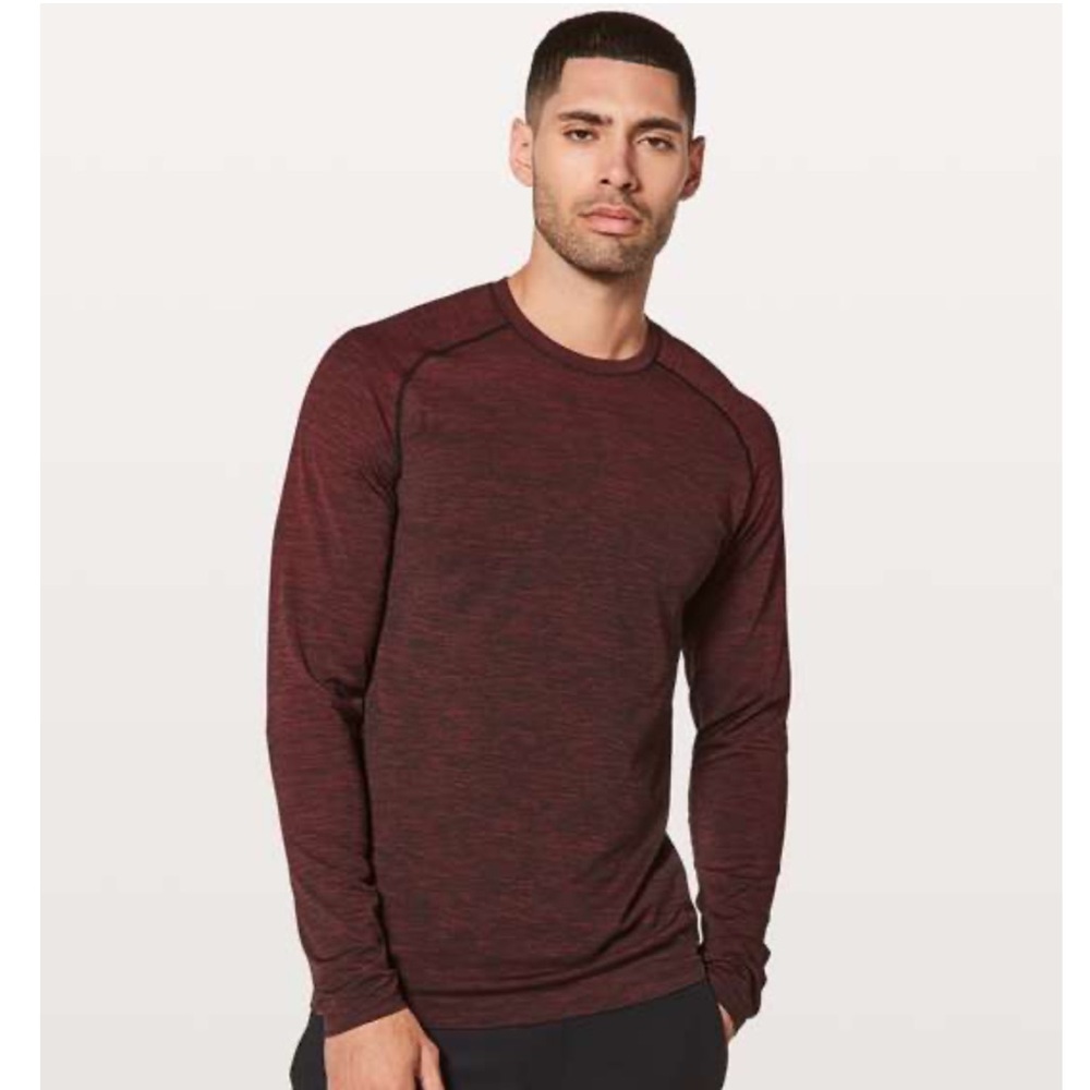 Lululemon Metal Vent Tech Long Sleeve T-Shirt  Burgundy/ Wine Color | SMALL